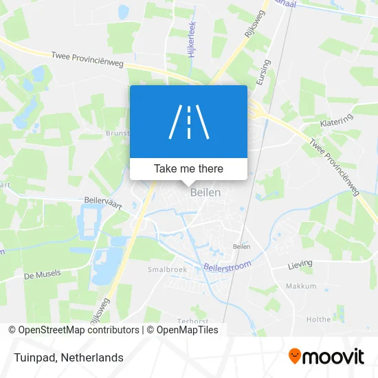 Tuinpad map
