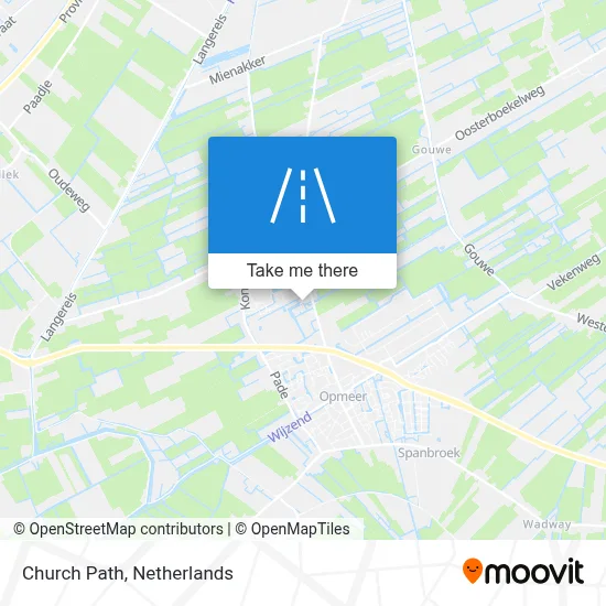 Kerkepad map