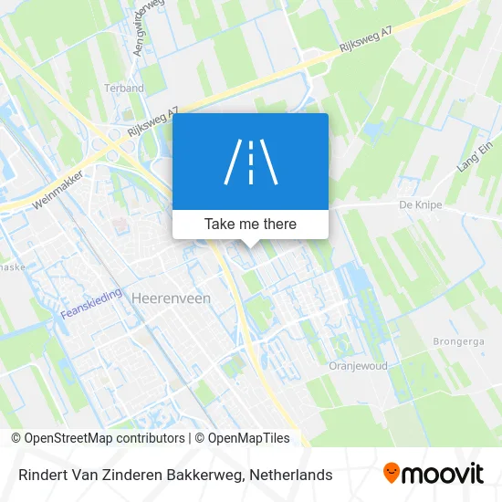 Rindert Van Zinderen Bakkerweg map
