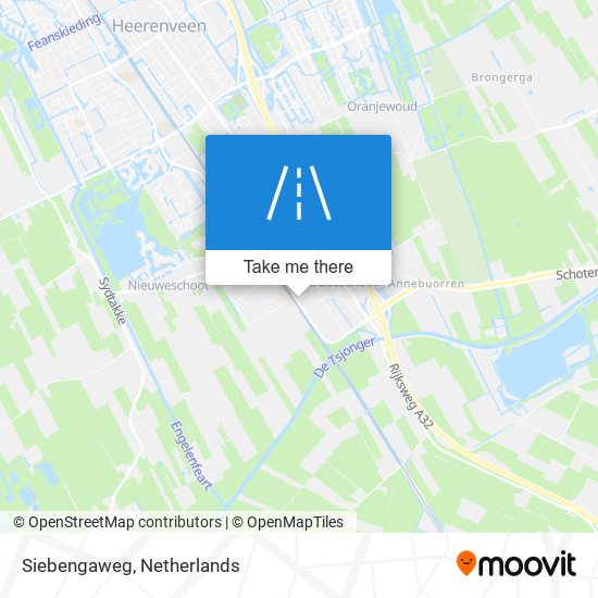 Siebengaweg map