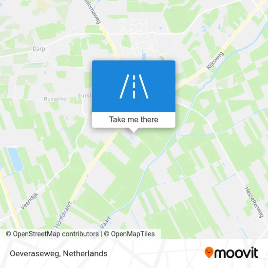 Oeveraseweg map