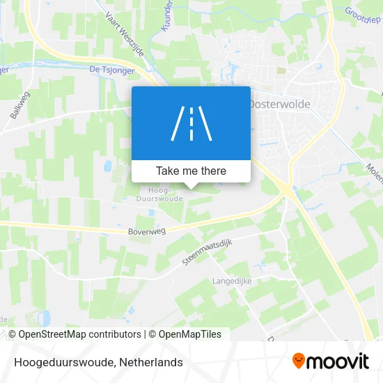 Hoogeduurswoude map