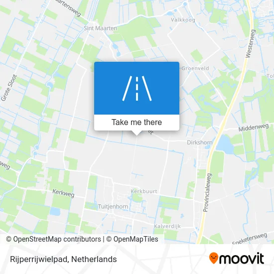 Rijperrijwielpad map