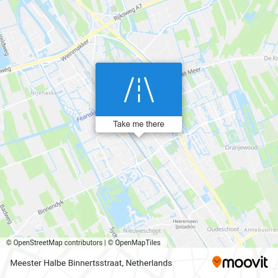 Meester Halbe Binnertsstraat map