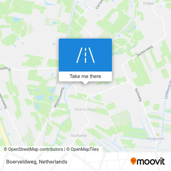 Boerveldweg map