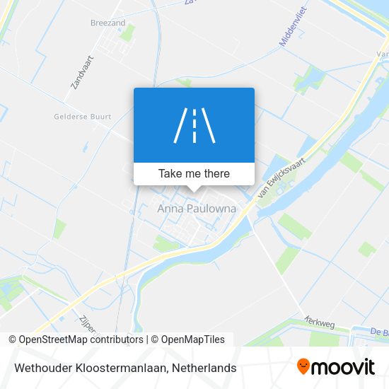 Wethouder Kloostermanlaan map