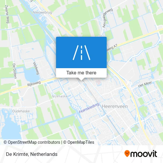 De Krimte map