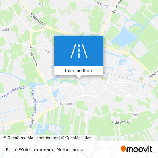 Korte Woldpromenade map