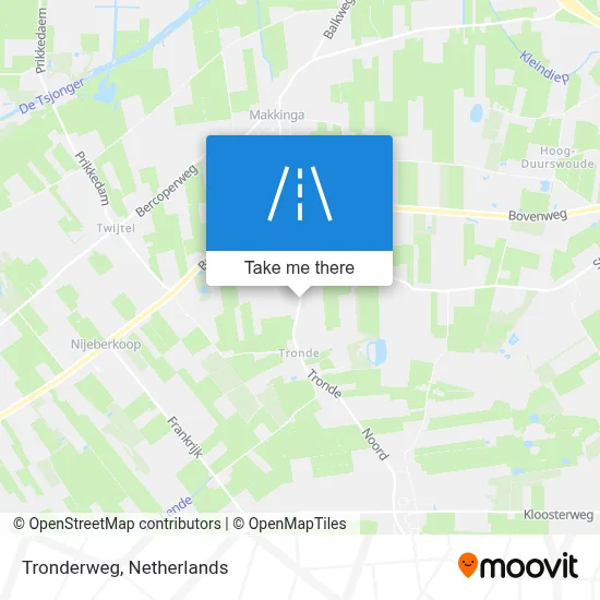 Tronderweg map