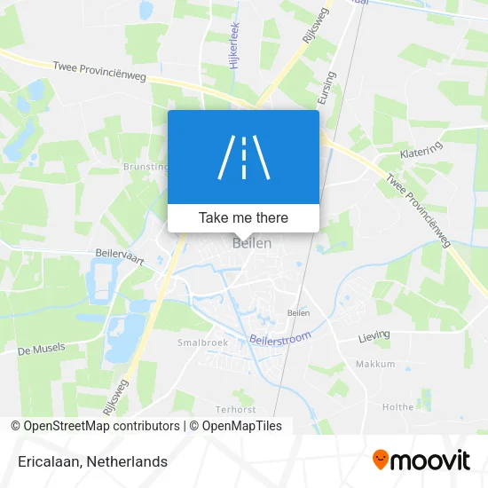 Ericalaan map