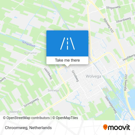 Chroomweg map