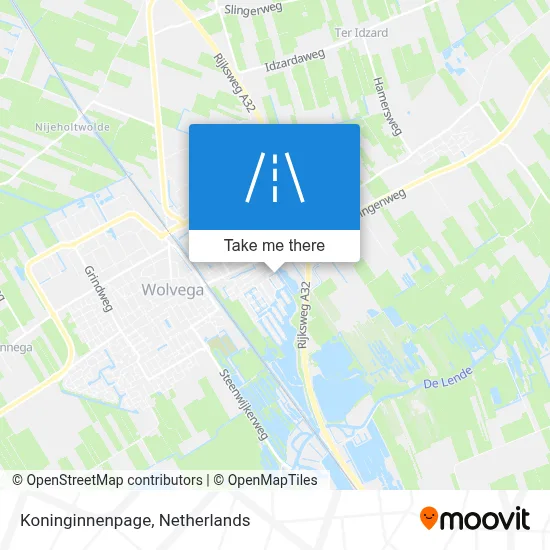 Koninginnenpage map