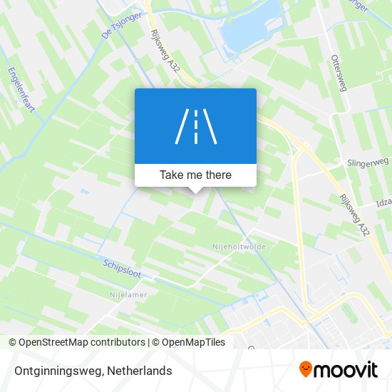 Ontginningsweg map