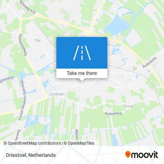 Driestoel map