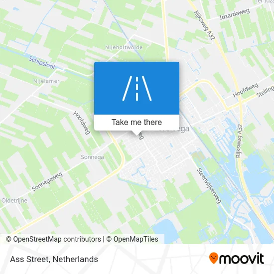 Asstraat map