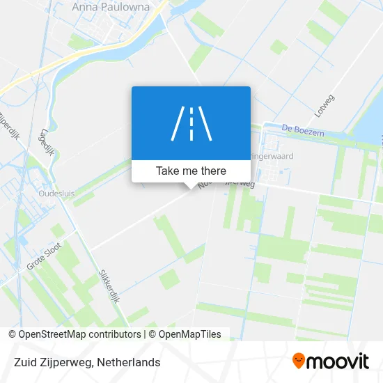 Zuid Zijperweg map