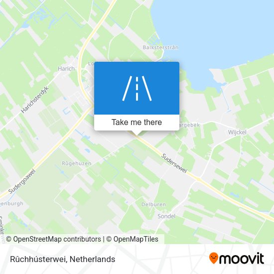 Rûchhústerwei map