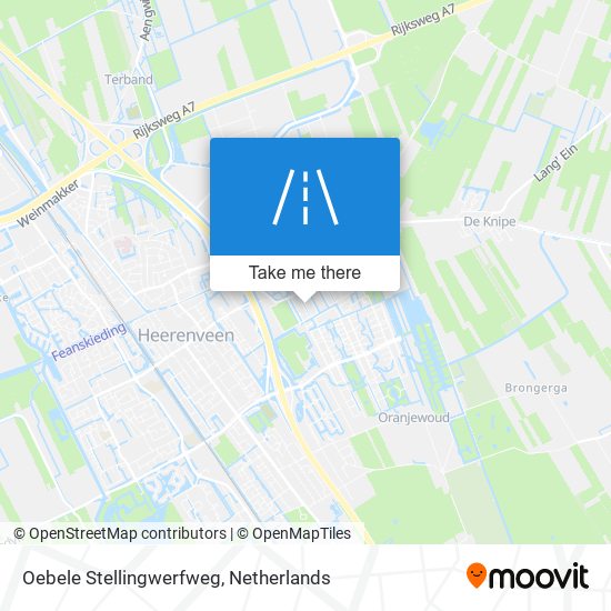 Oebele Stellingwerfweg map