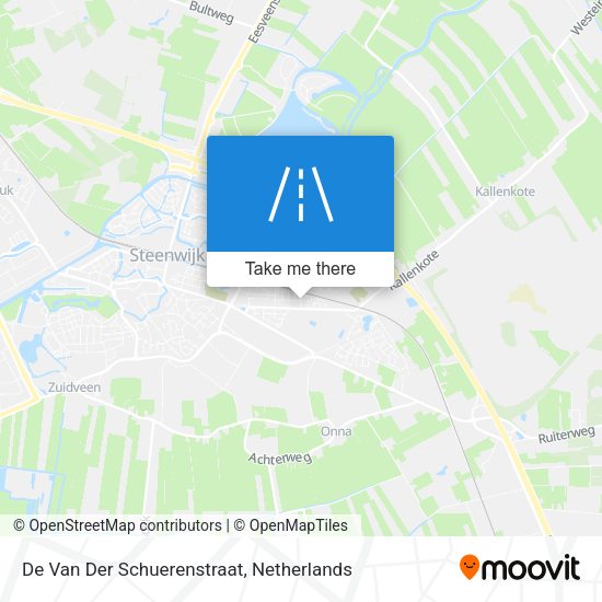 De Van Der Schuerenstraat map