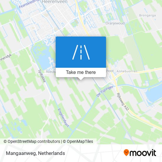 Mangaanweg map