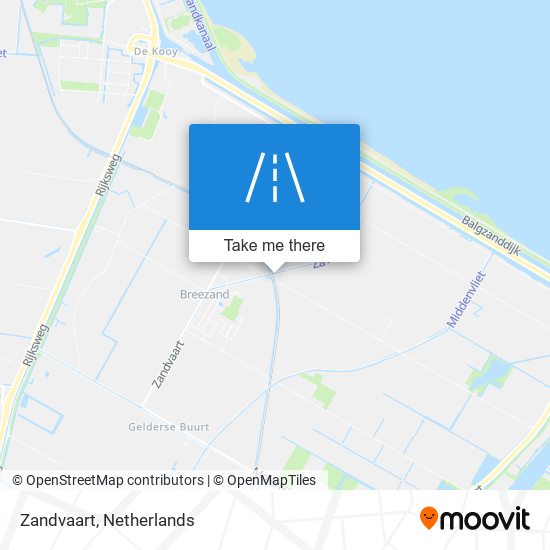 Zandvaart map