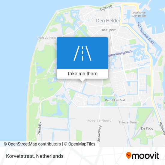 Korvetstraat map