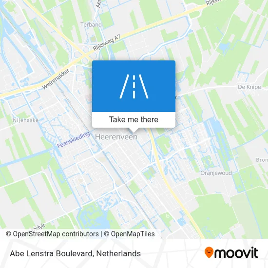 Abe Lenstra Boulevard map