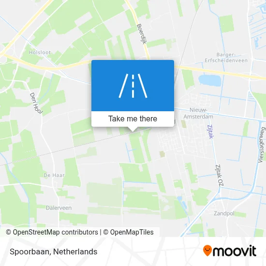 Spoorbaan map