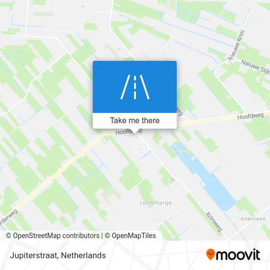 Jupiterstraat map