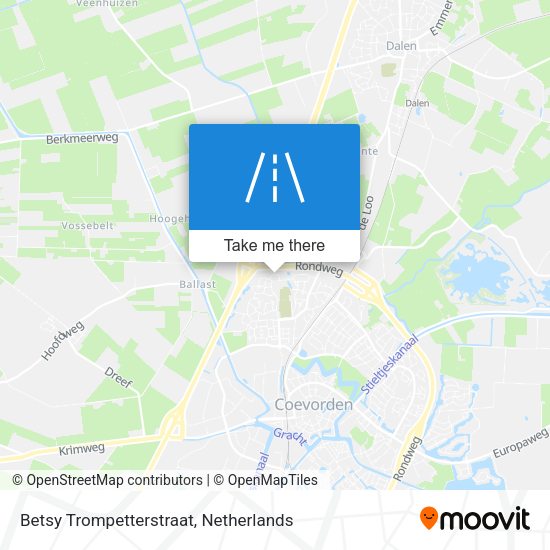 Betsy Trompetterstraat map