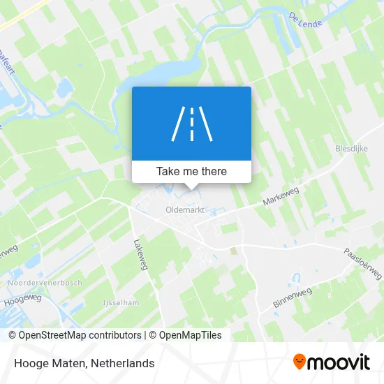 Hooge Maten map