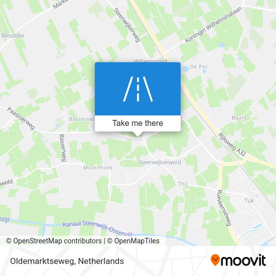 Oldemarktseweg map
