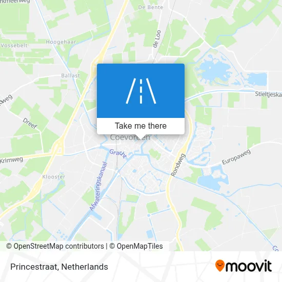 Princestraat map