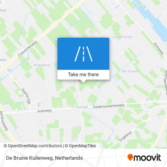 De Bruine Kuilenweg map