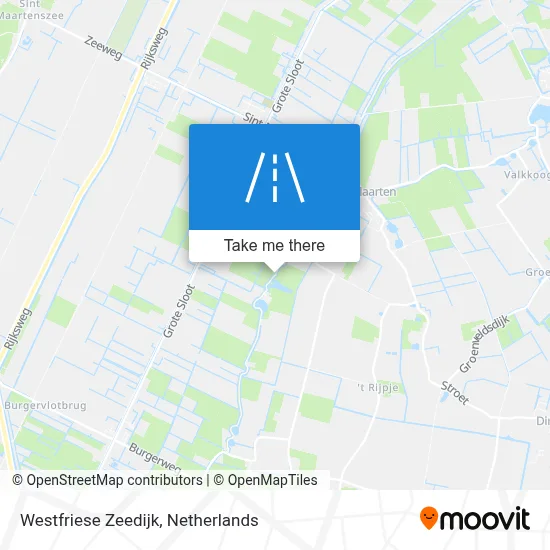 Westfriese Zeedijk map