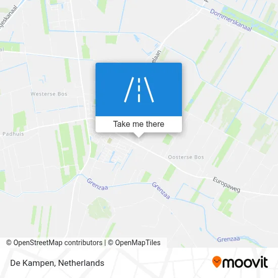 De Kampen map