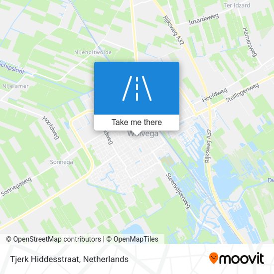 Tjerk Hiddesstraat map