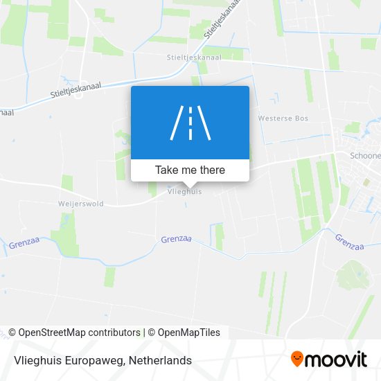 Vlieghuis Europaweg map