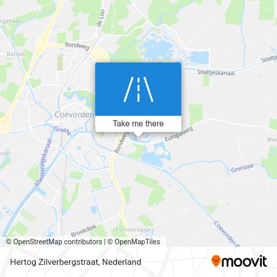 Hertog Zilverbergstraat map
