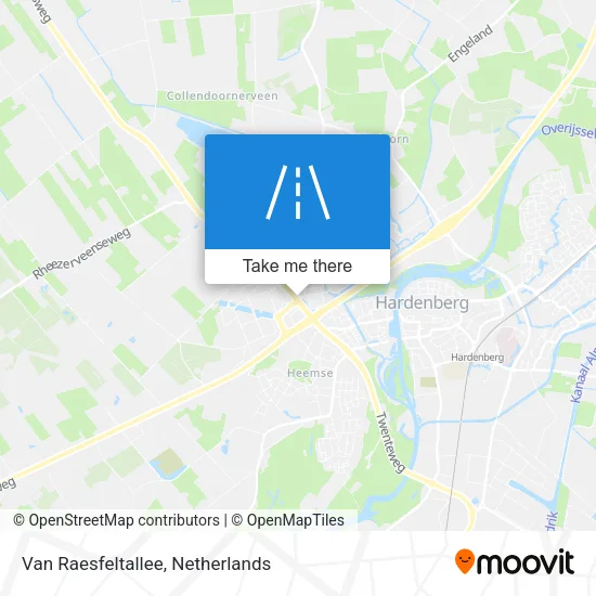 Van Raesfeltallee map