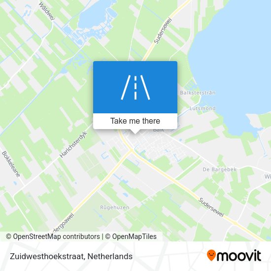 Zuidwesthoekstraat map