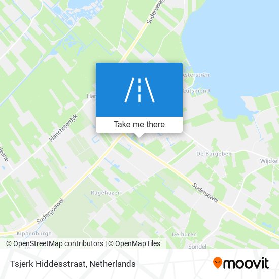 Tsjerk Hiddesstraat map