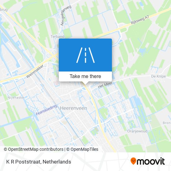 K R Poststraat map