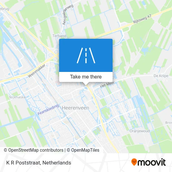 K R Poststraat map