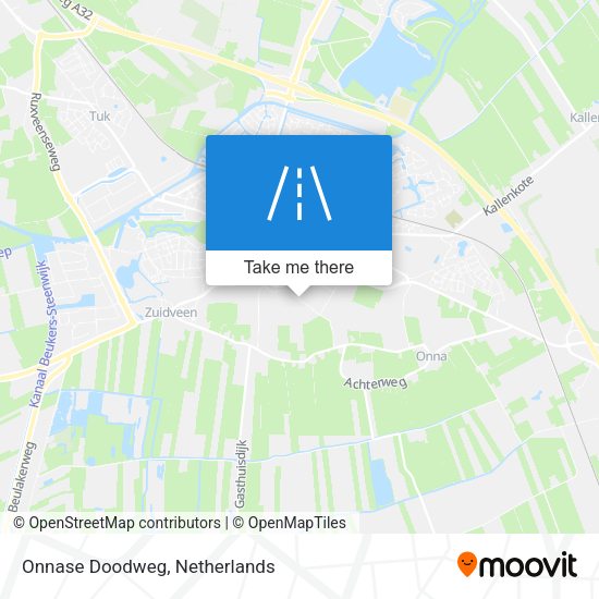 Onnase Doodweg map