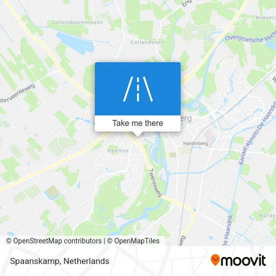 Spaanskamp map