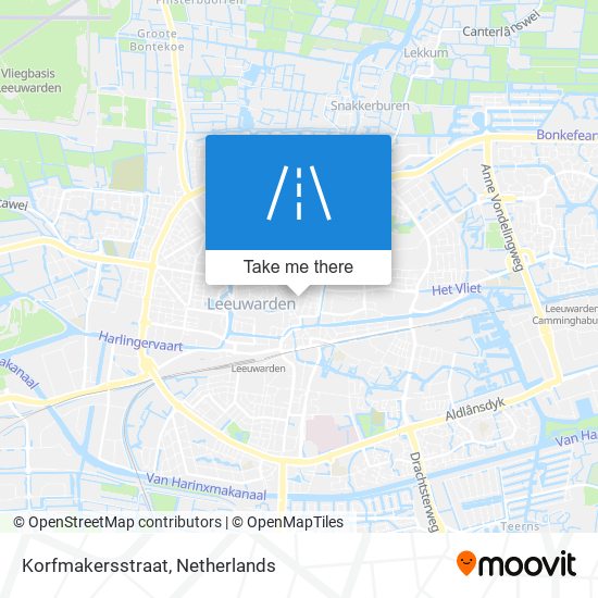 Korfmakersstraat map