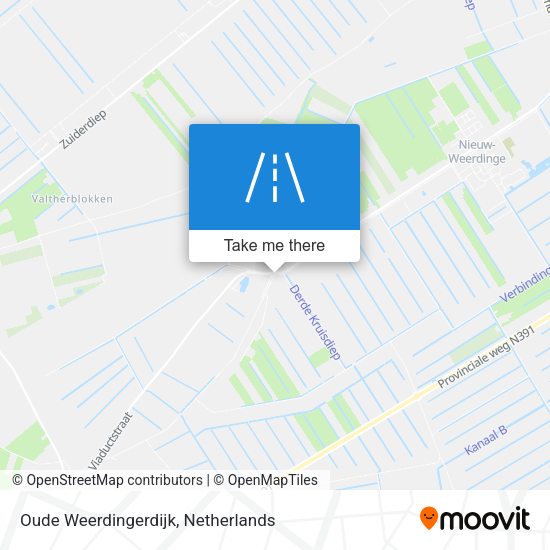 Oude Weerdingerdijk map