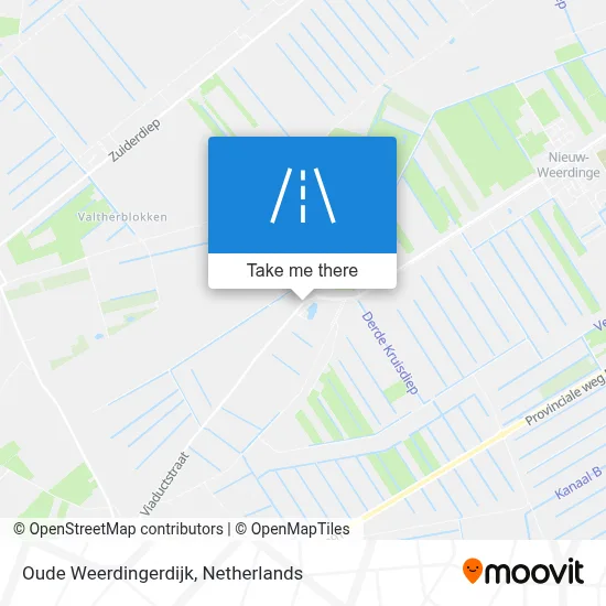 Oude Weerdingerdijk map