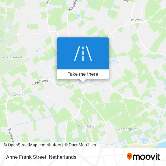 Anne Frankstraat map